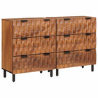 Dressoir massief mangohout acacia bruin 60x33x75 cm