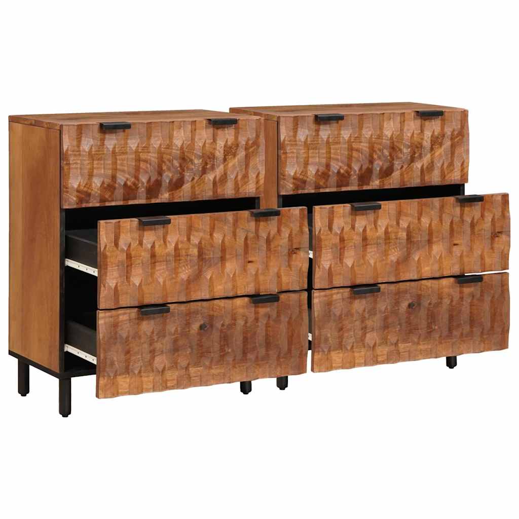 Dressoir Acacia Bruine Afwerking Massief Mango Hout Acacia bruin afwerking