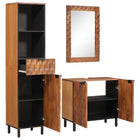 Badkamermeubelset massief mango hout acacia bruin