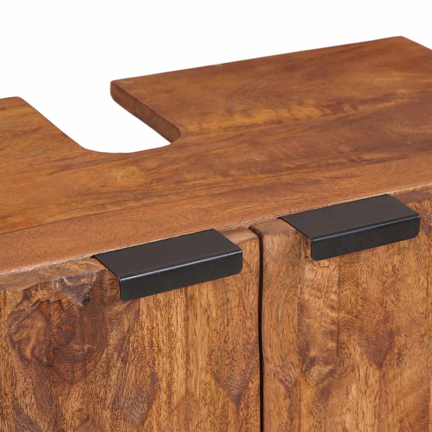 Badkamer Sets Met Lade Acacia Bruin Winish Massief Mango Hout Acacia bruin afwerking