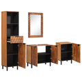 Badkamer Sets 4 pcs Acacia Bruin Winish Massief Mango Hout