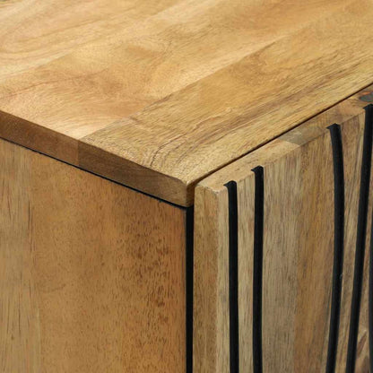 Badkamermeubelset met lade met plank met opslag met de deur 3 pcs Bruin Medium Massief hout