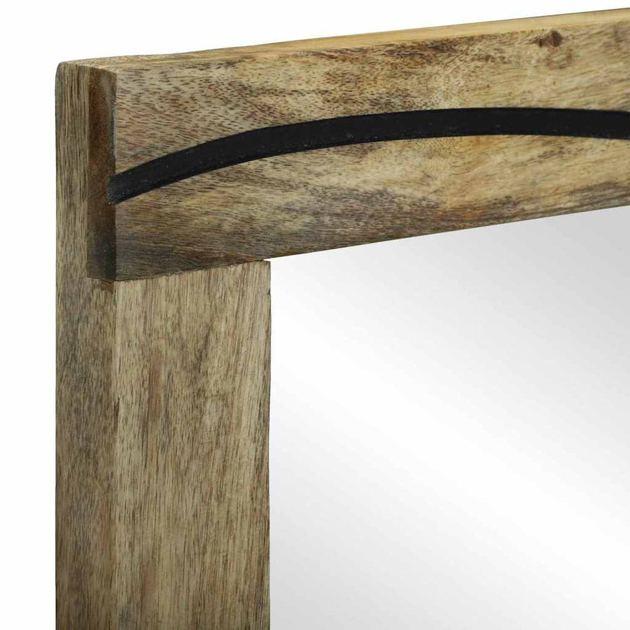 Badkamermeubelset 3 pcs Bruin Hoog Massief Ruw Mango Hout