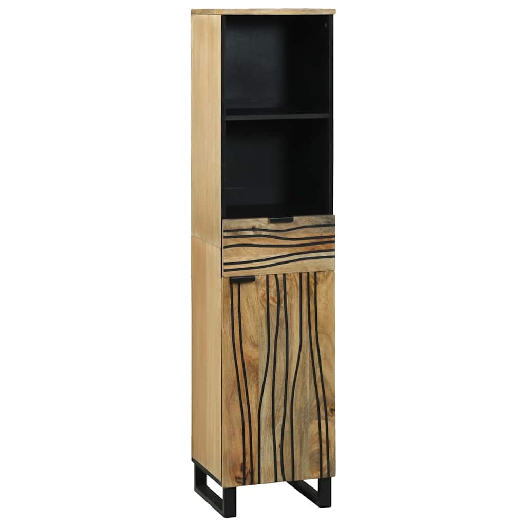 Badkamermeubelset met lade 4 pcs Bruin Large Massief acaciahout