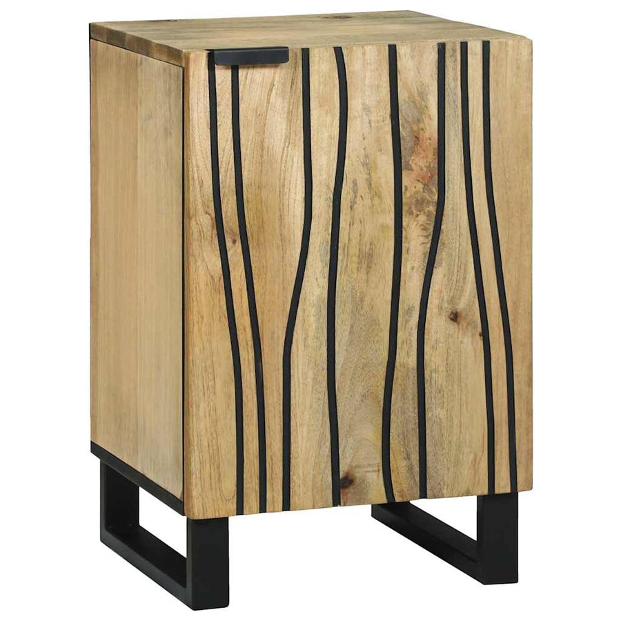 Badkamermeubelset 5 pcs Bruin Medium Massief Ruw Mango hout