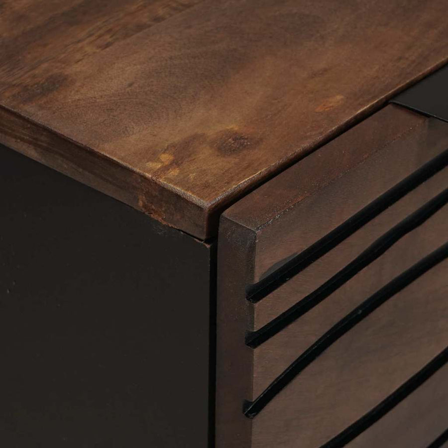 Dressoirs met lade met opslag 2 pcs Bruin Medium Massief hout