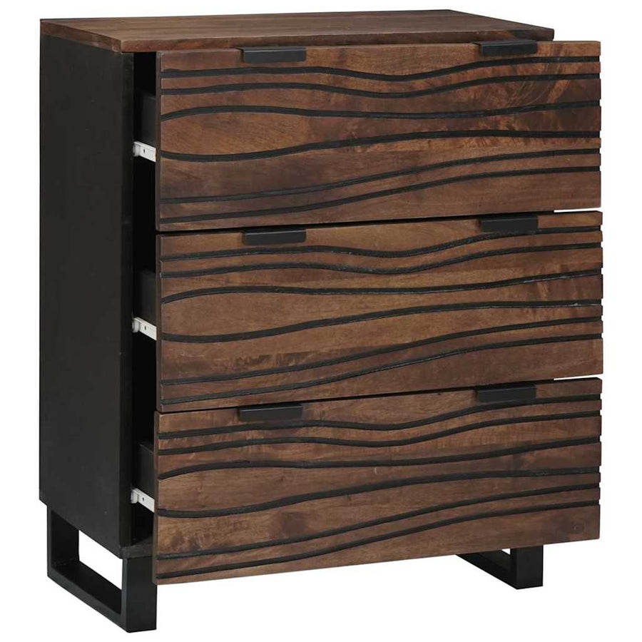 Dressoirs met lade met opslag 2 pcs Bruin Medium Massief hout