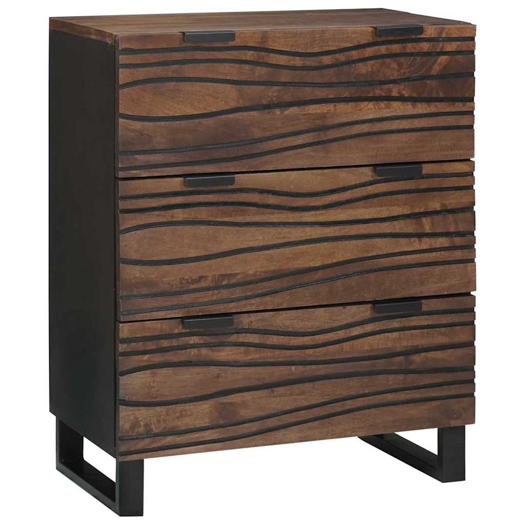 Dressoirs met lade met opslag 2 pcs Bruin Medium Massief hout
