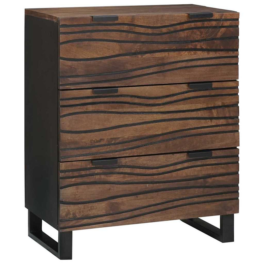 Dressoirs met lade met opslag 2 pcs Bruin Medium Massief hout