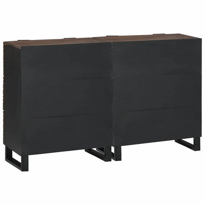 Dressoirs met lade met opslag 2 pcs Bruin Medium Massief hout