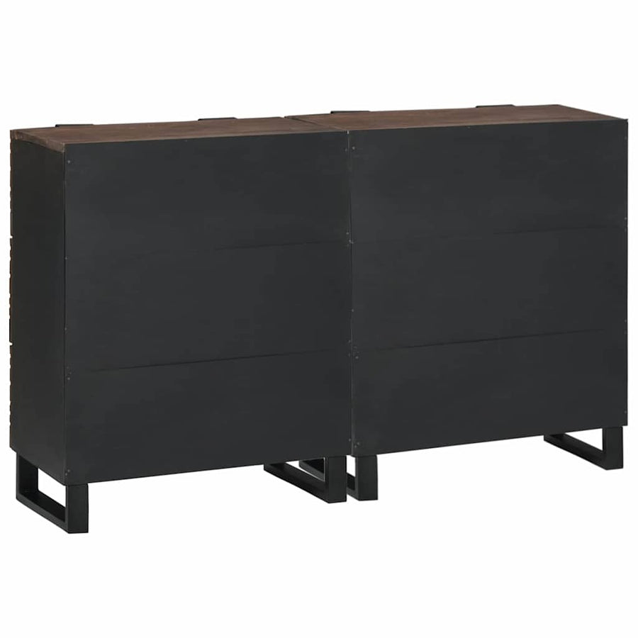 Dressoirs met lade met opslag 2 pcs Bruin Medium Massief hout