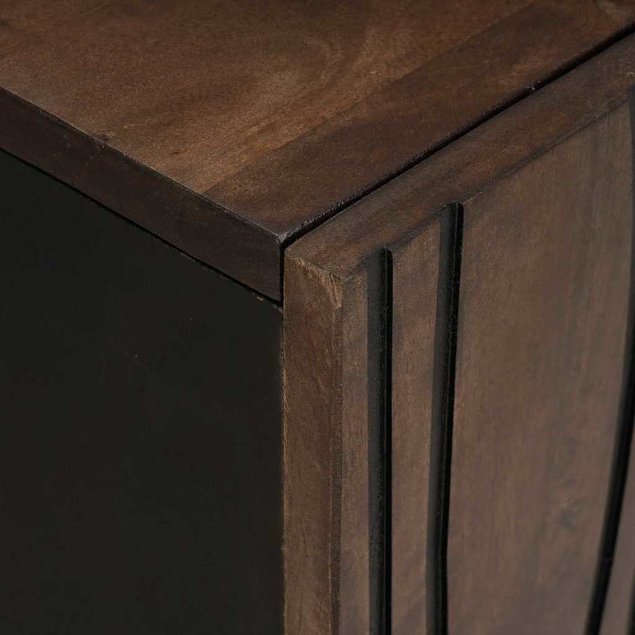 Badkamermeubelset met lade met plank met opslag met de deur 3 pcs Bruin Large