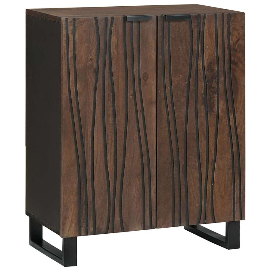 Badkamermeubelset met lade met plank met opslag met de deur 3 pcs Bruin Large