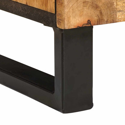 Badkamer Sets Met Opslag Met De Deur Naturel Massief Mango Hout