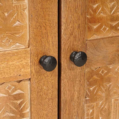 Dressoir 3 st 180 x 33,5 x 75 cm massief mangohout Bruin