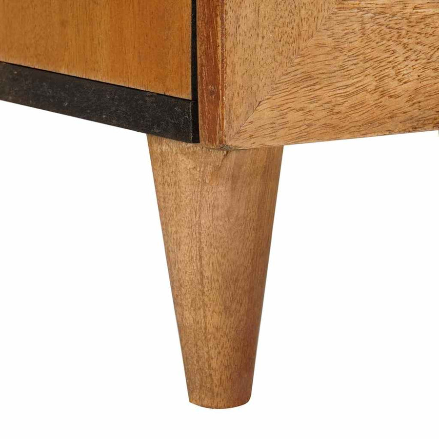 Badkamermeubelset met lade met plank 4 pcs Bruin Bewerkt hout