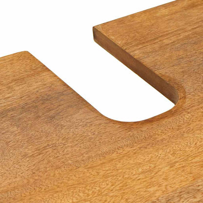 Badkamermeubelset met lade met plank 4 pcs Bruin Bewerkt hout