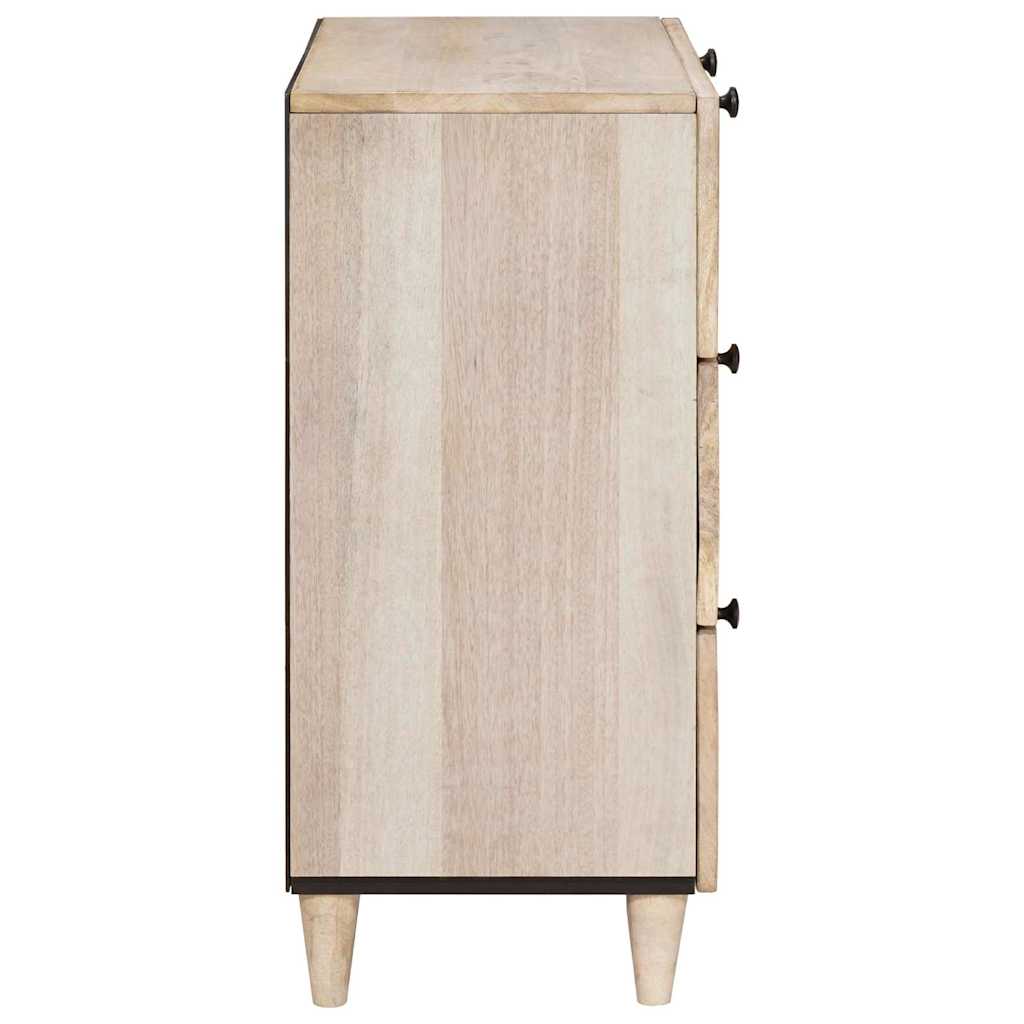 Dressoir 2 pcs Wit 60 x 33 x 75 cm massief mangohout