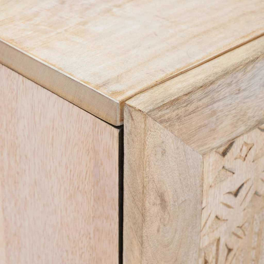 Dressoir 3 Pcs 60 X 33 X 75 Cm Massief Mangohout