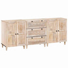 Sideboard 3 Pcs 60 X 33 X 75 Cm Solid Mango Wood