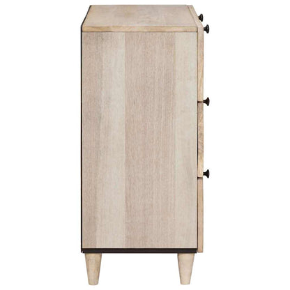 Dressoir 3 Pcs 60 X 33 X 75 Cm Massief Mangohout