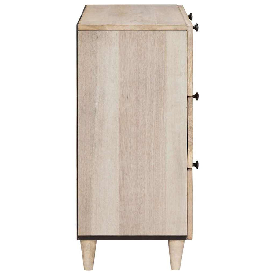 Dressoir 3 Pcs 60 X 33 X 75 Cm Massief Mangohout
