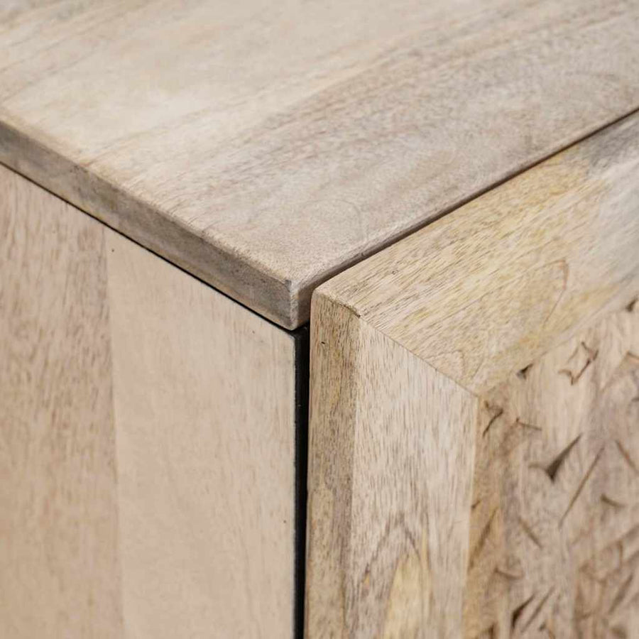 Badkamermeubelset met plank met opslag 2 pcs Wit Bewerkt hout