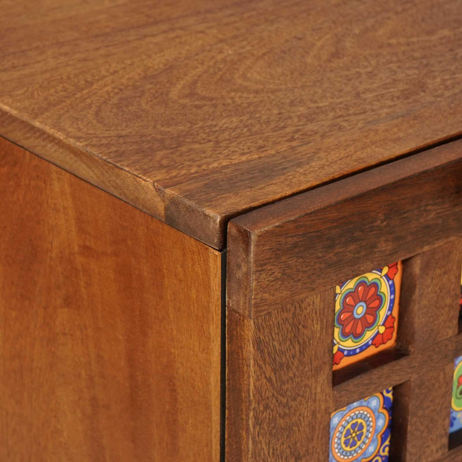 Dressoir 3 Pcs Massief Mango Hout