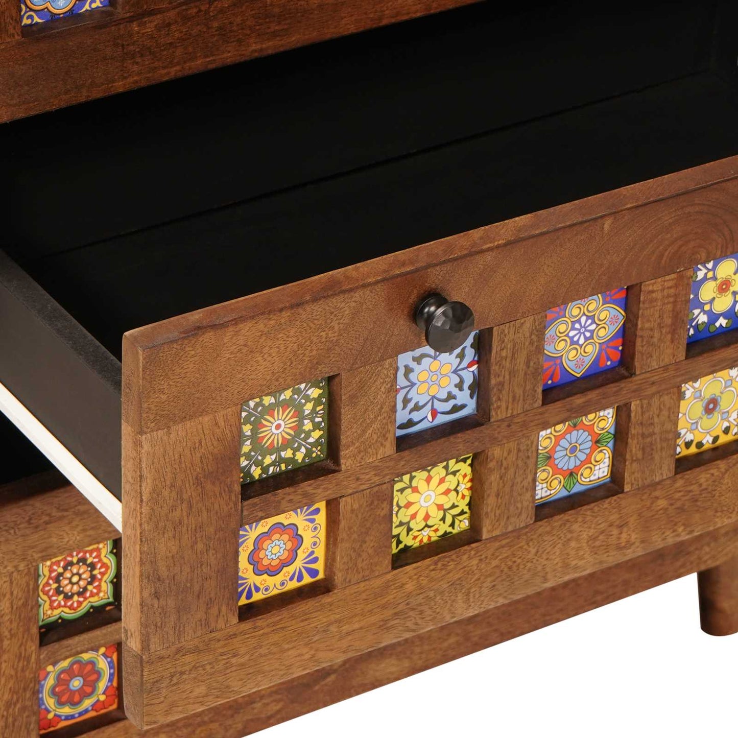 Dressoir 3 Pcs Massief Mango Hout