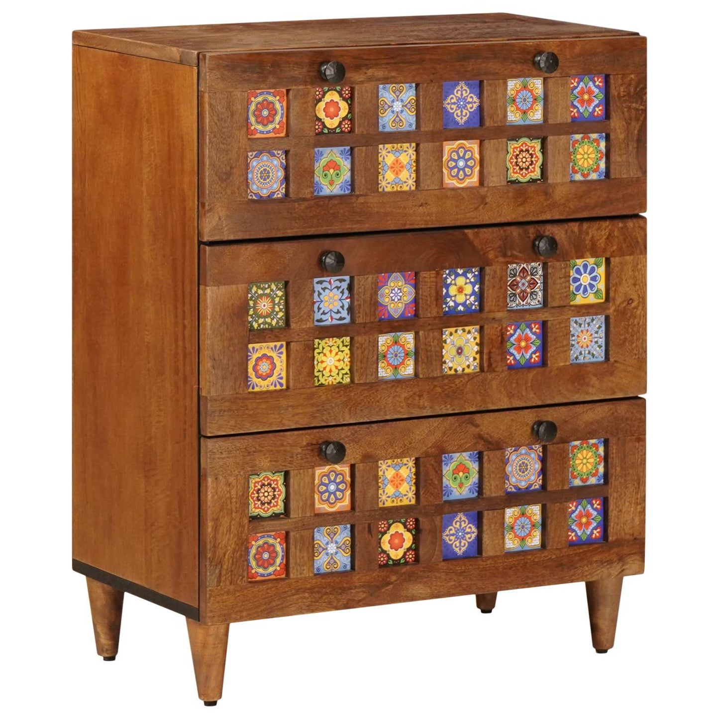 Dressoir 3 Pcs Massief Mango Hout