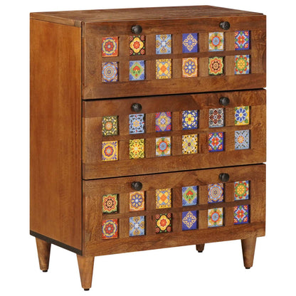 Dressoir 3 Pcs Massief Mango Hout