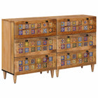 Dressoir 2 pcs Naturel 60 x 33 x 75 cm Massief Mango Hout