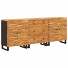 Sideboard 3 pcs Brown 60 x 33 x 75 cm Solid Mango Wood