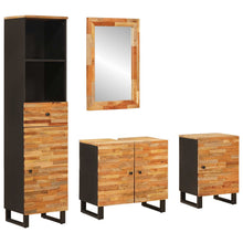 Badkamer Sets Met Lade Met Plank Naturel Massief Mango Hout