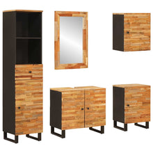 Badkamer Sets Met Lade Met Plank Naturel Massief Mango Hout