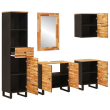 Badkamer Sets Met Lade Met Plank Naturel Massief Mango Hout