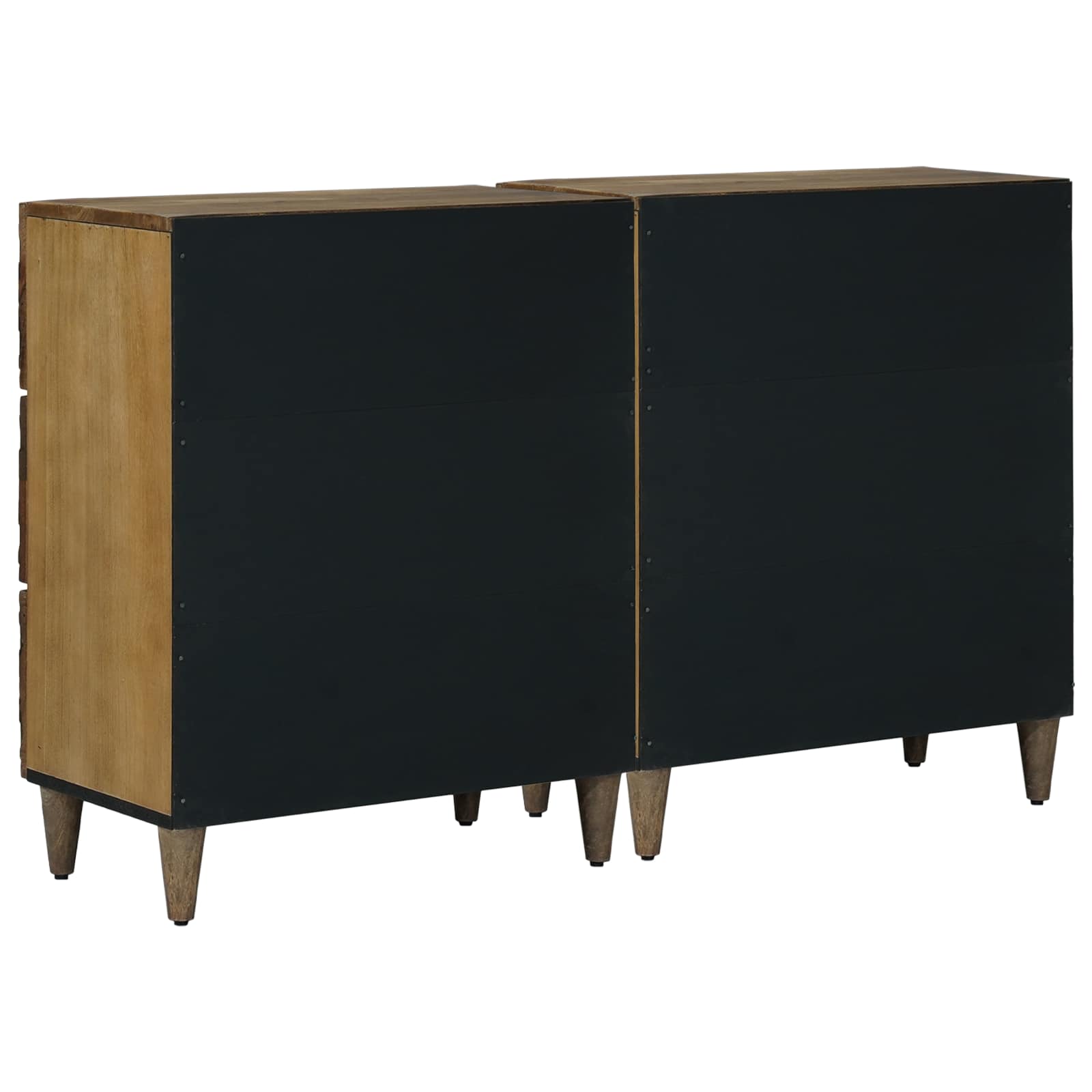 Dressoir 2 pcs Bruin 60 x 33,5 x 75 cm Massief Mango Hout