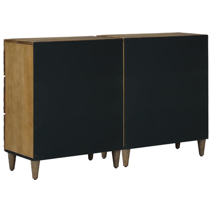 Dressoir 2 pcs Bruin 60 x 33,5 x 75 cm Massief Mango Hout