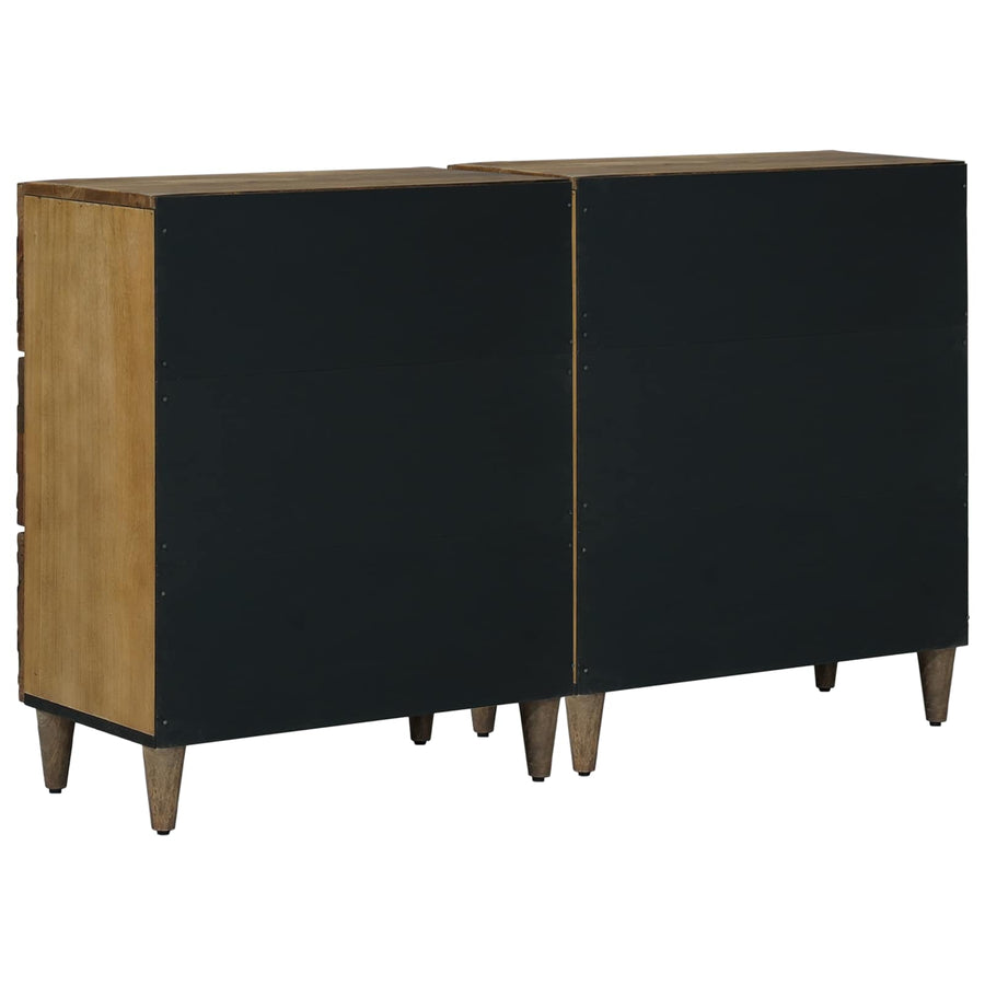 Dressoir 2 pcs Bruin 60 x 33,5 x 75 cm Massief Mango Hout