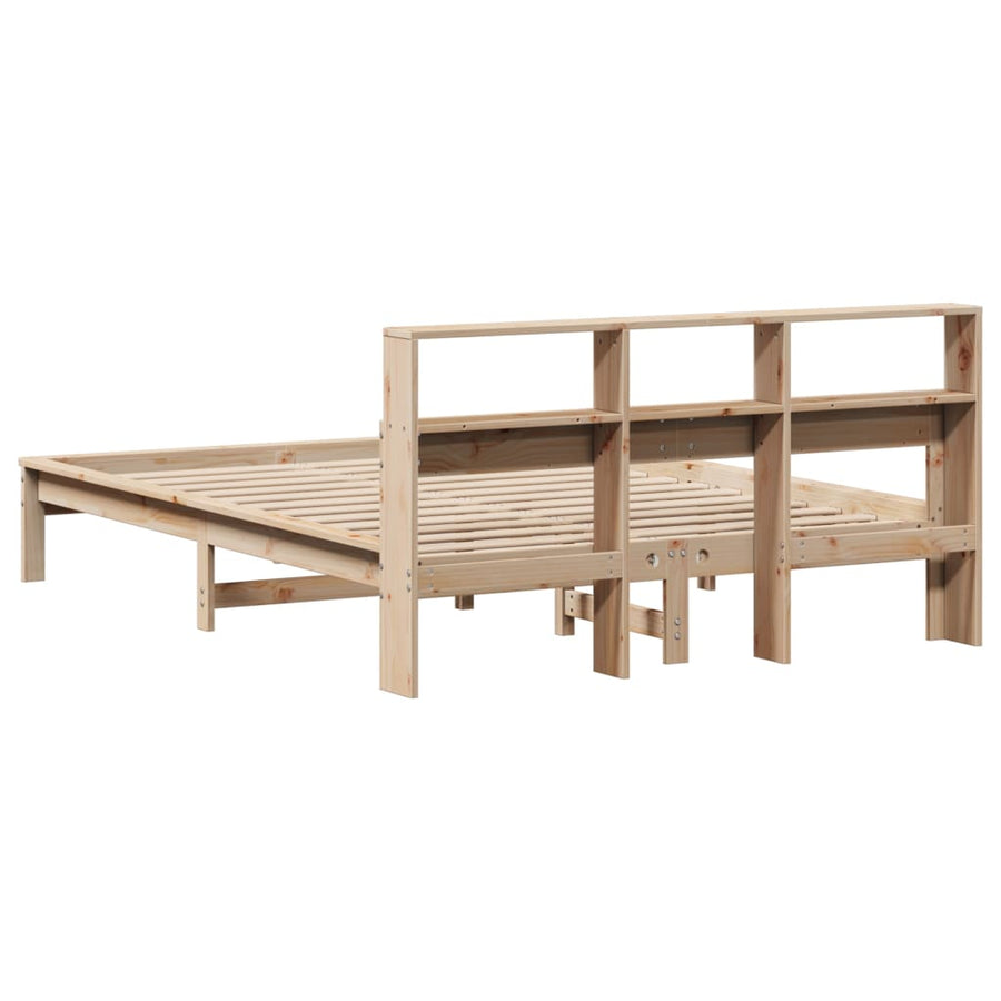 Bedframe zonder matras massief grenenhout 140x200 cm