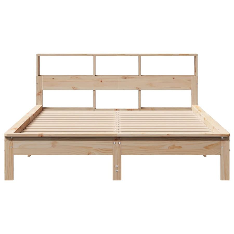 Bedframe zonder matras massief grenenhout 140x190 cm