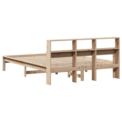 Bedframe zonder matras massief grenenhout 140x190 cm