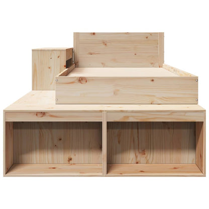 Bedframe zonder matras massief grenenhout 75x190 cm