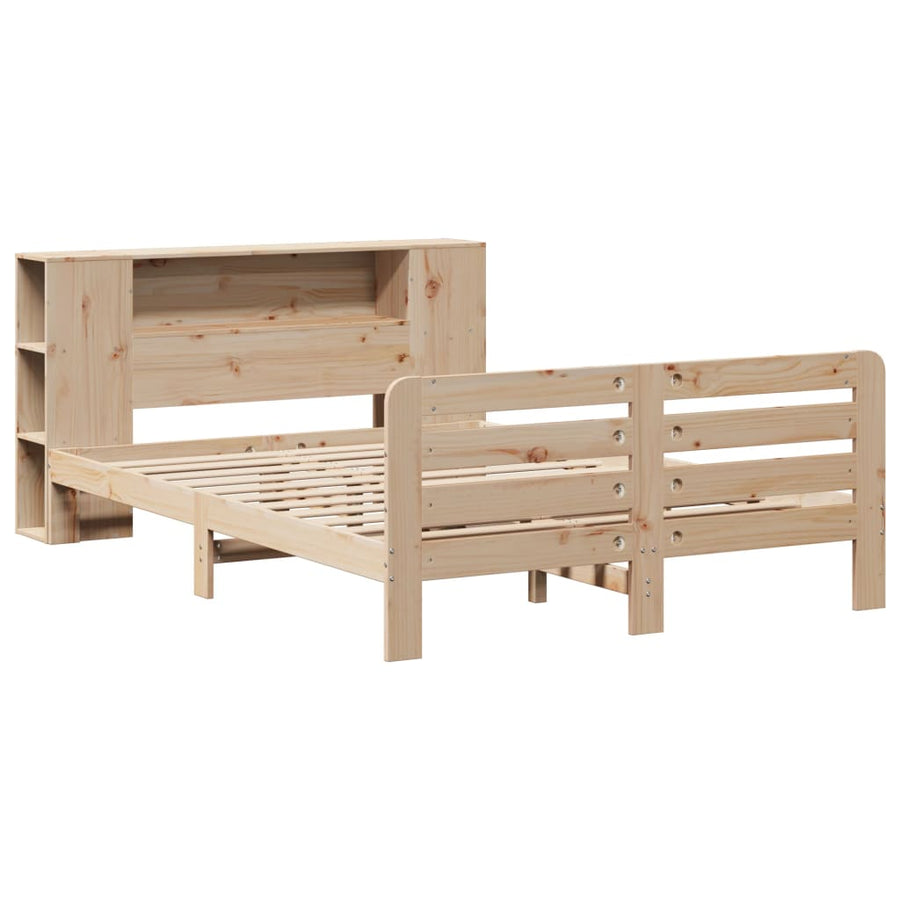 Bedframe zonder matras massief grenenhout 135x190 cm
