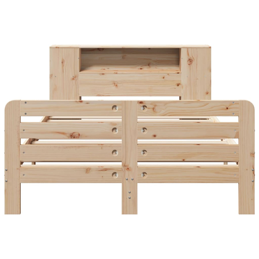 Bedframe zonder matras massief grenenhout 135x190 cm