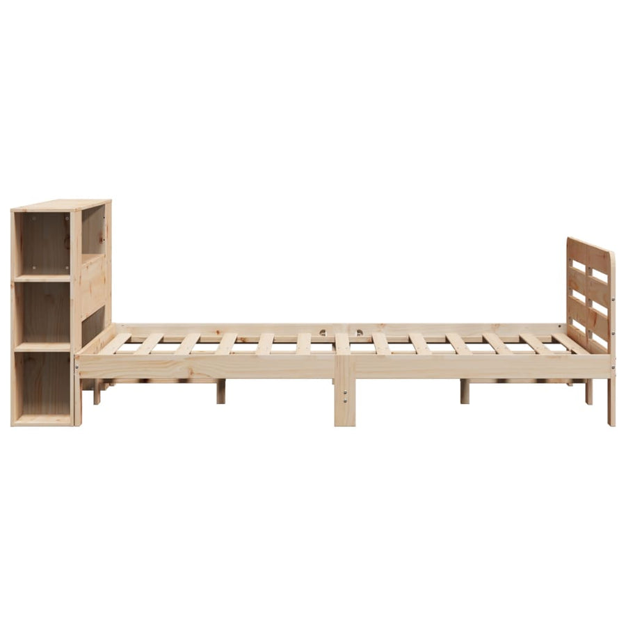 Bedframe zonder matras massief grenenhout 135x190 cm