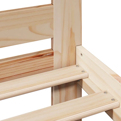 Bedframe zonder matras massief grenenhout 135x190 cm