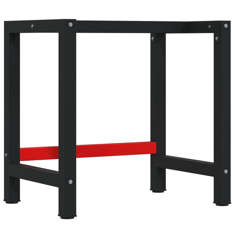 Werkbank rechthoek 100x60x81,5 cm massief eikenhout lichtbruin