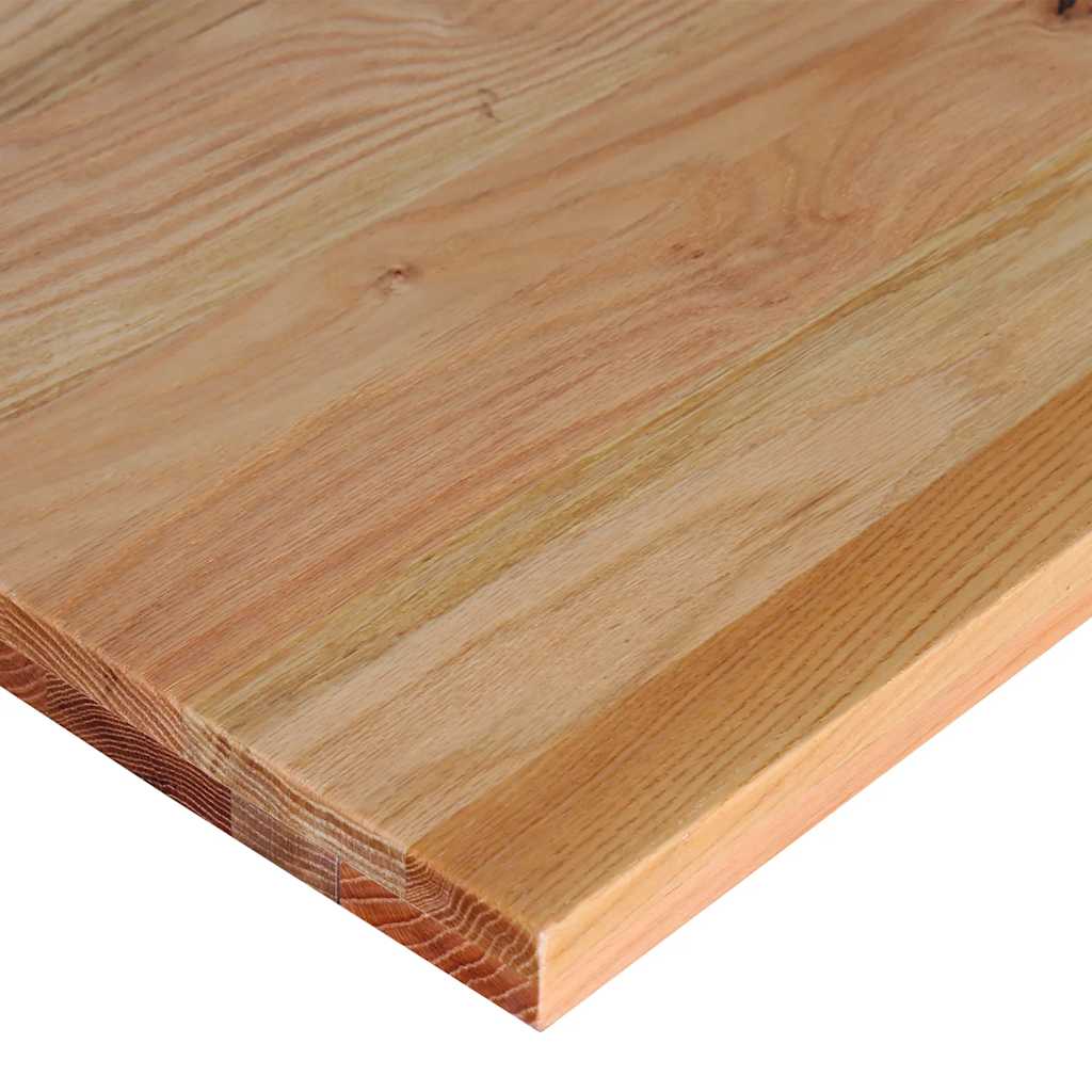 Werkbank 100x60x81,5 cm massief eikenhout lichtbruin