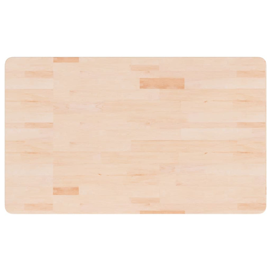 Werkbank rechthoekig 100x60x(71,5-98) cm massief eikenhout